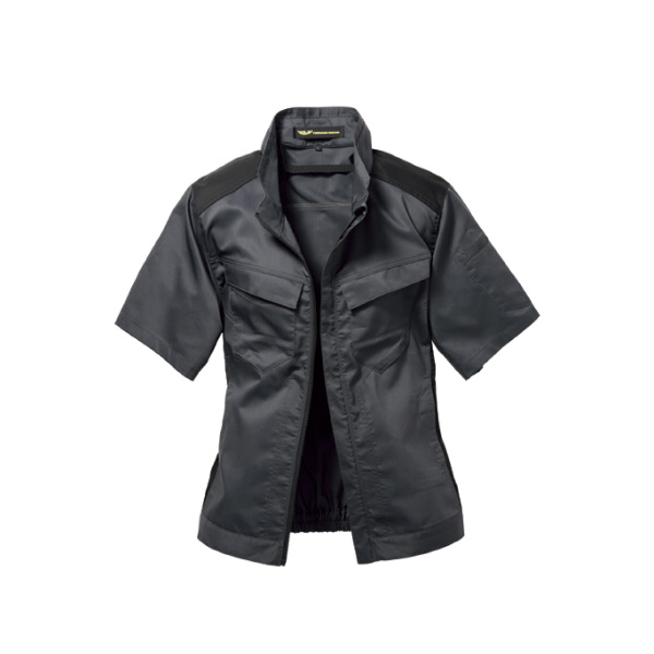 日新被服（株） 半袖ブルゾン TR3552-54 半袖ブルゾン TR3552-54-LL ｼｯｸﾌﾞﾗｯｸ
