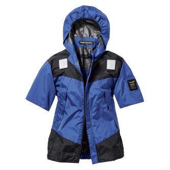 日新被服（株） 半袖ブルゾン TRT1871-30 半袖ブルゾン TRT1871-30-4L ﾌﾞﾙｰ