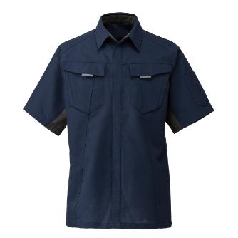 日新被服（株） 半袖シャツ SR2531-02 半袖シャツ SR2531-02-L ﾈｲﾋﾞｰ