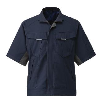 日新被服（株） 半袖ジャンパー SR2551-02 半袖ジャンパー SR2551-02-4L ﾈｲﾋﾞｰ