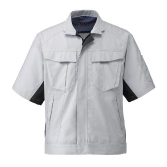 日新被服（株） 半袖ジャンパー SR2551-40 半袖ジャンパー SR2551-40-L ｼﾙﾊﾞｰ