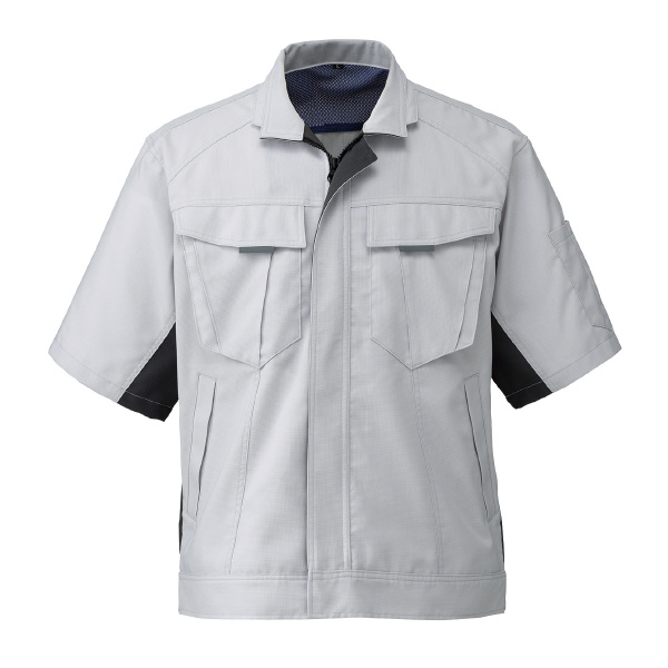 日新被服（株） 半袖ジャンパー SR2551-40 半袖ジャンパー SR2551-40-L ｼﾙﾊﾞｰ