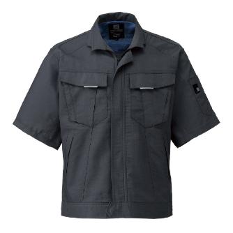 日新被服（株） 半袖ジャンパー SR2551-54 半袖ジャンパー SR2551-54-3L ｼｯｸﾌﾞﾗｯｸ