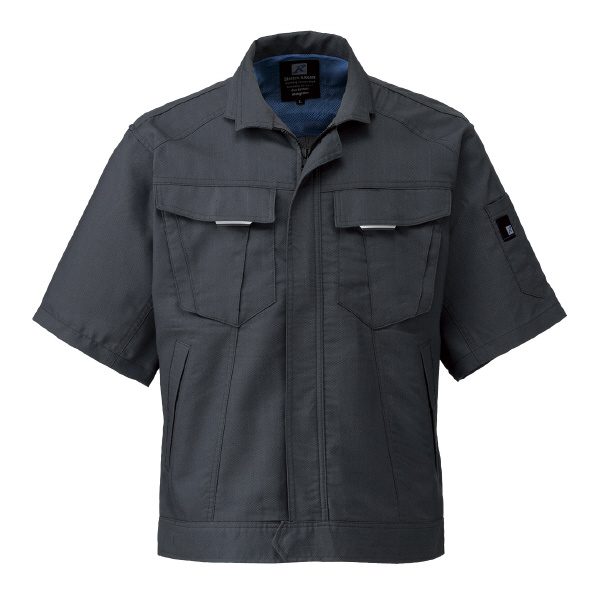 日新被服（株） 半袖ジャンパー SR2551-54 半袖ジャンパー SR2551-54-4L ｼｯｸﾌﾞﾗｯｸ