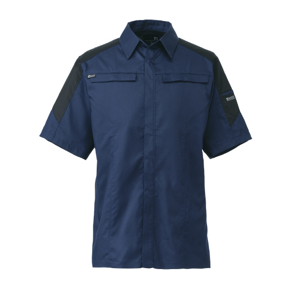 日新被服（株） 半袖シャツ SR2631-02 半袖シャツ SR2631-02-L ﾈｲﾋﾞｰ