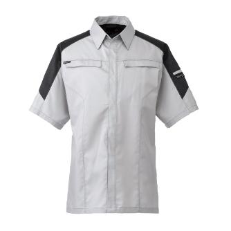 日新被服（株） 半袖シャツ SR2631-40 半袖シャツ SR2631-40-L ｼﾙﾊﾞｰ