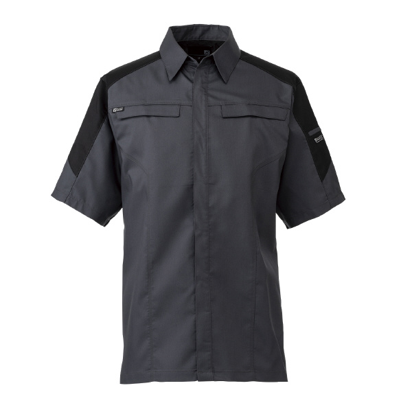 日新被服（株） 半袖シャツ SR2631-54 半袖シャツ SR2631-54-M ｼｯｸﾌﾞﾗｯｸ