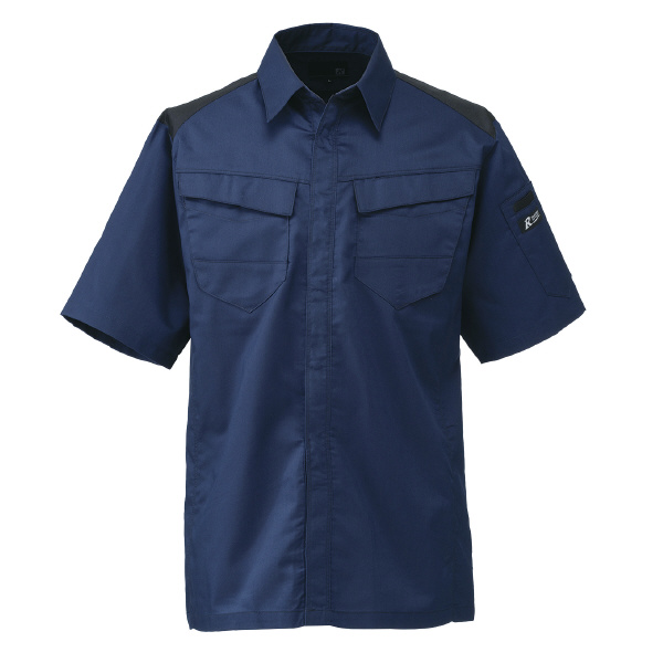 日新被服（株） 半袖シャツ SR2633-02 半袖シャツ SR2633-02-M ﾈｲﾋﾞｰ