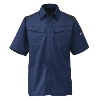 日新被服（株） 半袖シャツ SR2633-02 半袖シャツ SR2633-02-L ﾈｲﾋﾞｰ