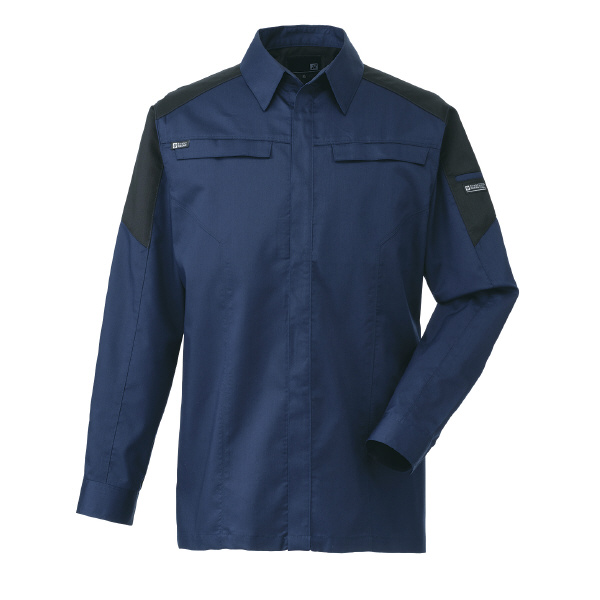 日新被服（株） 長袖シャツ SR2641-02 長袖シャツ SR2641-02-S ﾈｲﾋﾞｰ