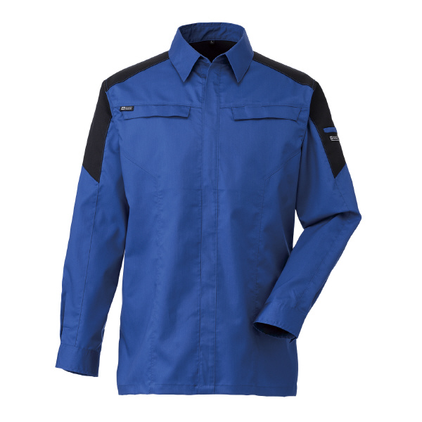 日新被服（株） 長袖シャツ SR2641-30 長袖シャツ SR2641-30-6L ﾌﾞﾙｰ