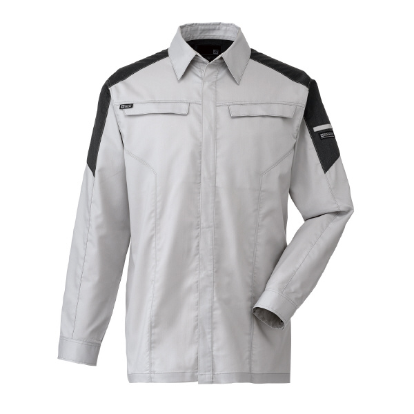 日新被服（株） 長袖シャツ SR2641-40 長袖シャツ SR2641-40-3L ｼﾙﾊﾞｰ