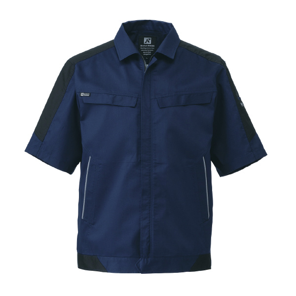 日新被服（株） 半袖ジャンパー SR2651-02 半袖ジャンパー SR2651-02-3L ﾈｲﾋﾞｰ