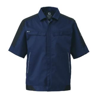 日新被服（株） 半袖ジャンパー SR2651-02 半袖ジャンパー SR2651-02-4L ﾈｲﾋﾞｰ