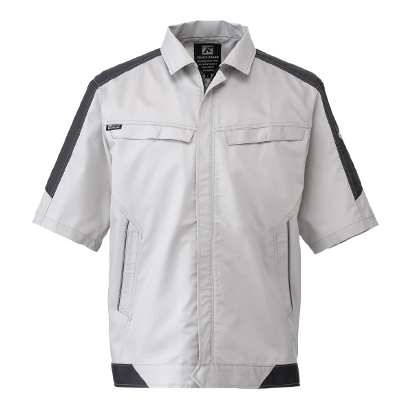 日新被服（株） 半袖ジャンパー SR2651-40 半袖ジャンパー SR2651-40-LL ｼﾙﾊﾞｰ