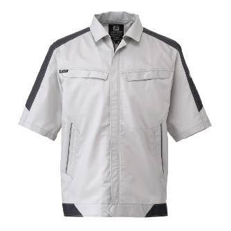 日新被服（株） 半袖ジャンパー SR2651-40 半袖ジャンパー SR2651-40-4L ｼﾙﾊﾞｰ