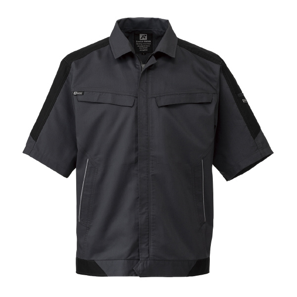 日新被服（株） 半袖ジャンパー SR2651-54 半袖ジャンパー SR2651-54-M ｼｯｸﾌﾞﾗｯｸ