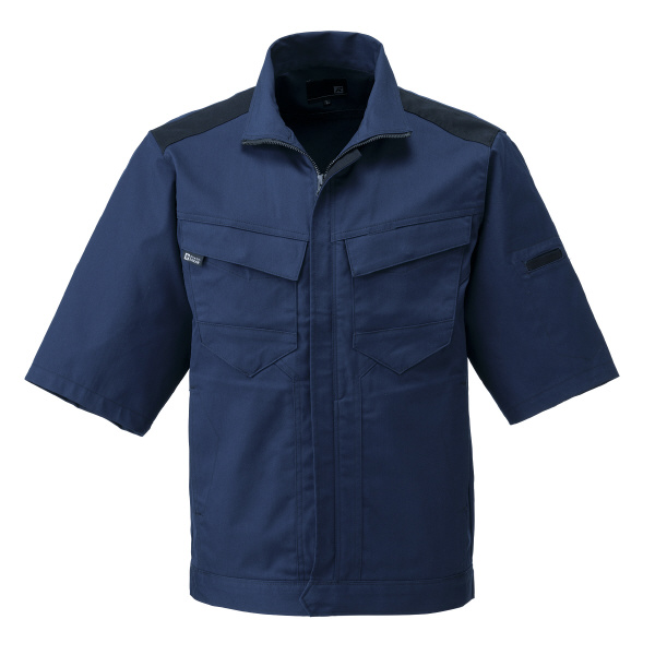 日新被服（株） 半袖ジャンパー SR2653-02 半袖ジャンパー SR2653-02-M ﾈｲﾋﾞｰ