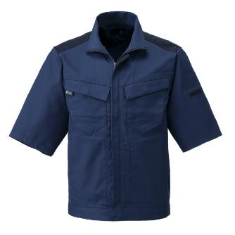 日新被服（株） 半袖ジャンパー SR2653-02 半袖ジャンパー SR2653-02-LL ﾈｲﾋﾞｰ