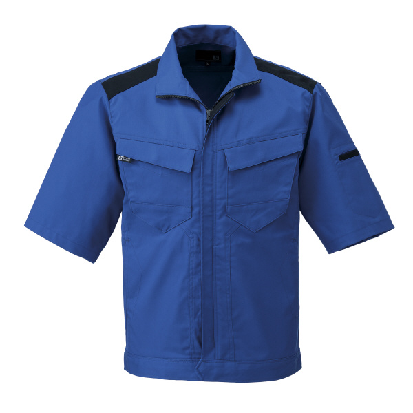 日新被服（株） 半袖ジャンパー SR2653-30 半袖ジャンパー SR2653-30-3L ﾌﾞﾙｰ