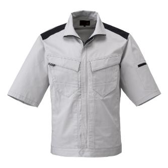 日新被服（株） 半袖ジャンパー SR2653-40 半袖ジャンパー SR2653-40-3L ｼﾙﾊﾞｰ