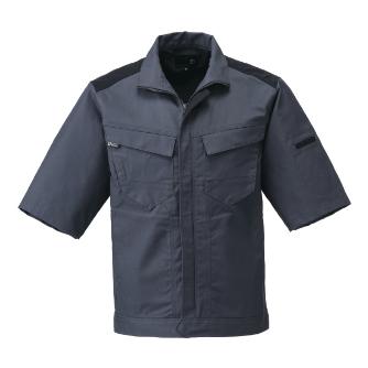 日新被服（株） 半袖ジャンパー SR2653-54 半袖ジャンパー SR2653-54-M ｼｯｸﾌﾞﾗｯｸ