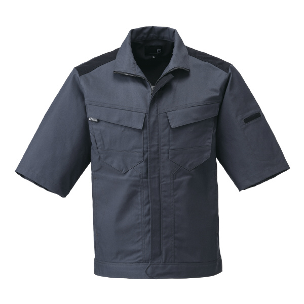 日新被服（株） 半袖ジャンパー SR2653-54 半袖ジャンパー SR2653-54-4L ｼｯｸﾌﾞﾗｯｸ