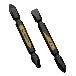 フジ矢（株） 両頭コンビビット(黒金・2本組) 52602 両頭コンビビット（黒金・２本組） 52602-65-BG