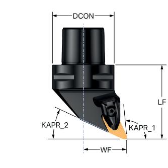 サンドビック（株） コロターンプライム 切削ユニット C4-CP コロターンプライム　切削ユニット　【Ｆ】 C4-CP-25BL-27060-12B