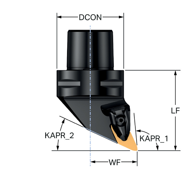 サンドビック（株） コロターンプライム 切削ユニット C4-CP コロターンプライム　切削ユニット　【Ｆ】 C4-CP-25BL-27060-12B