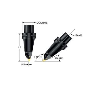 サンドビック（株） コロターンプライム 切削ユニット 【F】 C6-CP コロターンプライム　切削ユニット　【Ｆ】 C6-CP-70BL00130-12B