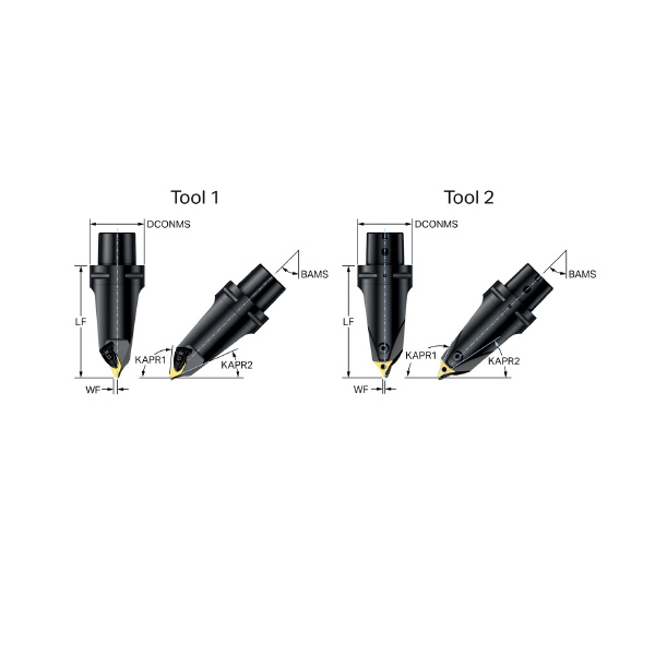 サンドビック（株） コロターンプライム 切削ユニット C6-T-A11B12L-130 コロターンプライム　切削ユニット　【Ｆ】 C6-T-A11B12L-130