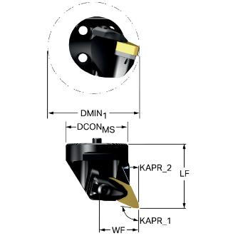 サンドビック（株） コロターンプライムヘッド SL-CP コロターンプライムヘッド　【Ｆ】 SL-CP-25BR-40-12B