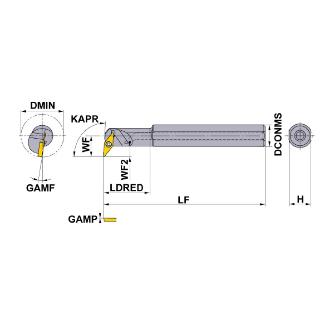 三菱マテリアル（株） 小物部品加工用ボーリングバー S30 小物部品加工用ボーリングバー S30-20SVUBR11-150-C