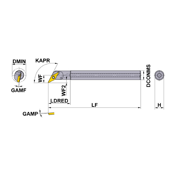 三菱マテリアル（株） 小物部品加工用ボーリングバー S30 小物部品加工用ボーリングバー S30-20SVPBR11-150-C