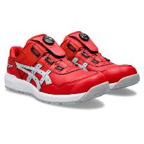 アシックスジャパン（株） 作業用靴 ウィンジョブ CP306 BOA 1273A029 クラシックレッド×ピエドモントグレー