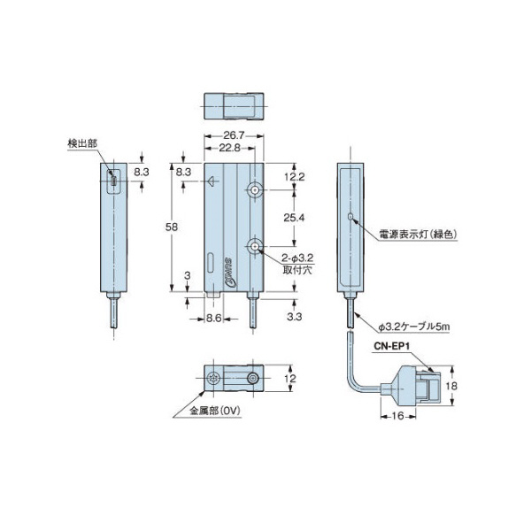 パナソニックインダストリー（株） 表面電位センサ EF 表面電位センサ EF-S1HS