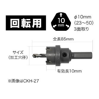 ジェフコム（株） 超硬ホールソー CKH 超硬ホールソー CKH-33