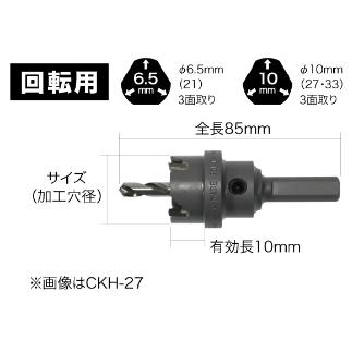 ジェフコム（株） 超硬ホールソーセット(スチールケース入) CKH-2133SF 超硬ホールソーセット（スチールケース入） CKH-2133SF