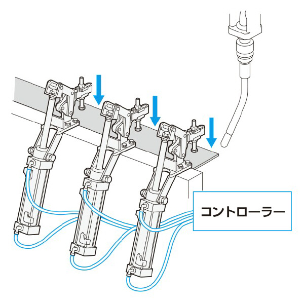 大阪角田興業（株） エアークランプ 下方押え型 エアークランプ　下方押え型 NO.501-V