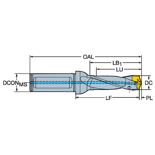 サンドビック（株） コロドリル870 ヘッド交換式ドリル コロドリル８７０　【Ｆ】 870-1000-6LX063-3