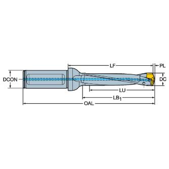 サンドビック（株） コロドリル870 ヘッド交換式ドリル コロドリル８７０　【Ｆ】 870-1050-7LX063-5