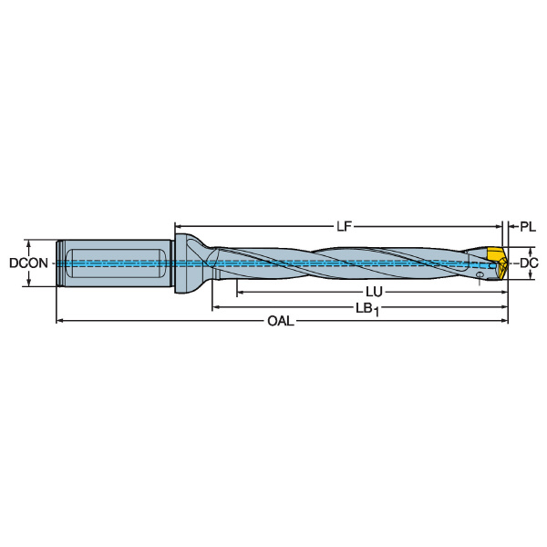 サンドビック（株） コロドリル870 ヘッド交換式ドリル コロドリル８７０　【Ｆ】 870-1050-7LX063-8