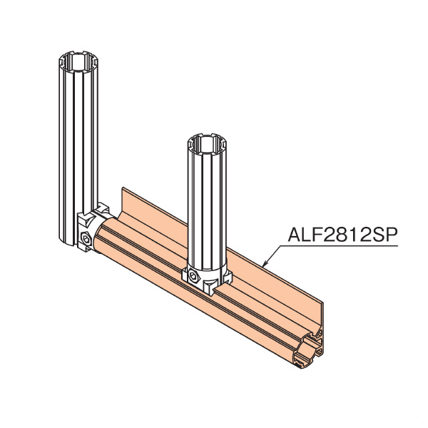 ＴＭＥＨジャパン（株） アルミLフラットパイプ ALF アルミＬフラットパイプ ALF2812SA-4