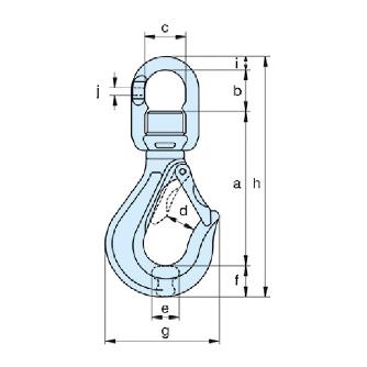 イーグルクランプ（株） ベアリング入りスィーベルスリングフック SHB ベアリング入りスィーベルスリングフック SHB-6