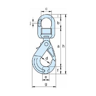 イーグルクランプ（株） スィーベルラッチロックフック LBH スィーベルラッチロックフック LBH-13