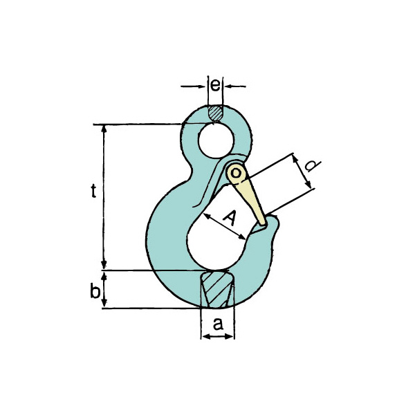 イーグルクランプ（株） チェーンアクセサリー(金具) スリングフック SHEV スリングフック SHEV-10