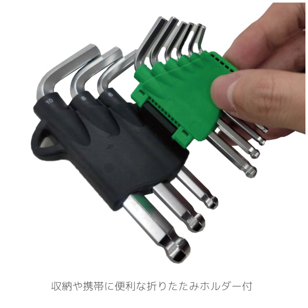 （株）エンジニア ボールポイントレンチセット ロング9本組 TWB ボールポイントレンチセット　ロング９本組 TWB-101