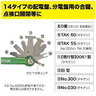 ジェフコム（株） 盤用マルチキー BMK 盤用マルチキー BMK-14