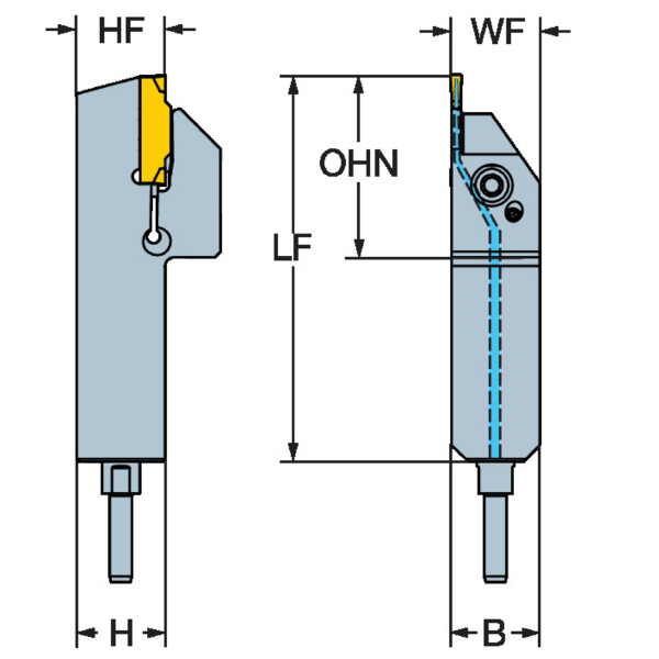 サンドビック（株） コロカット1・2 シャンクバイト 【F】 QS-RF コロカット１・２　シャンクバイト　【Ｆ】 QS-RF123F059-08BHP